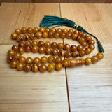 Handmade Antiq Amber Misbaha Tasbih Islamic Prayer Beads 8.7mm 29g