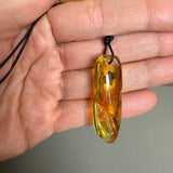 Vintage Natural Amber Pendant Made in EU Baltic Gemstone 4.5g Gift