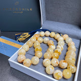 Luxury Natural Amber Misbaha Tasbih Islamic Prayer Beads 15mm 83g
