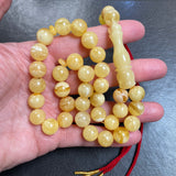 Natural Baltic Amber Misbaha Tasbih Islamic Prayer Beads 10.5mm 29.5g