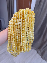 YELLOW AMBER MISBAHA OLIVE 9-14mm