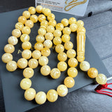 Honey Amber Misbaha 57 Beads 12mm 74.9g LAB certificate