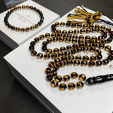 Black Diamond Amber Misbaha 6.5mm 21g and GIFT bracelet