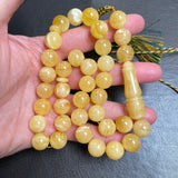 Vintage Natural Amber Misbaha Tasbih Islamic Prayer Beads 12mm 42.3g