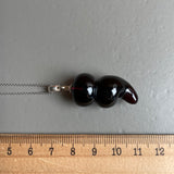 Amber Pendant 925 Sterling Silver Made in Eu Baltic Natural Gemstone 4.5 Gift