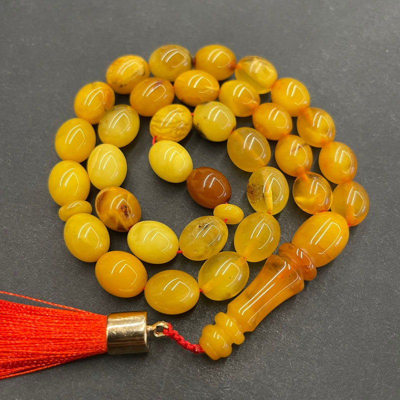 ANTIQUE AMBER ROSARY 8mm [0103677]