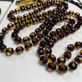 Black Diamond Amber Misbaha 6.5mm 21g and GIFT bracelet