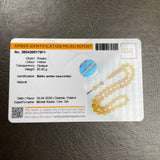 Natural Amber Misbaha Tasbih 45 Prayer Beads 14mm 86g