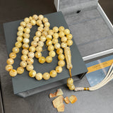 Natural Amber Misbaha Tasbih 45 Prayer Beads 12mm 53.5g