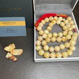 Oreo Amber Misbaha Tasbih 45 Prayer Beads 14mm 82.5g