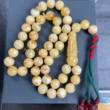 Natural Amber Misbaha Tasbih 45 Prayer Beads 13mm 70g