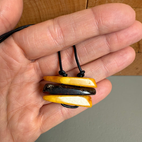 Vintage Natural Amber Pendant Authentic Baltic Gemstone 5 g Gift