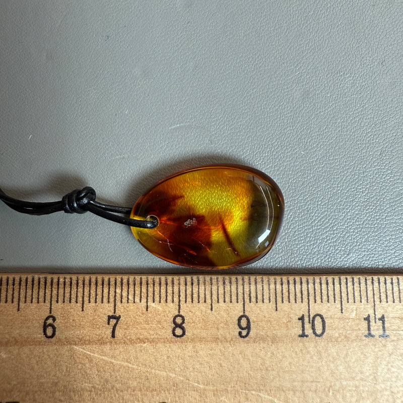 Vintage Natural Amber Pendant Authentic Baltic Gemstone 2g Gift