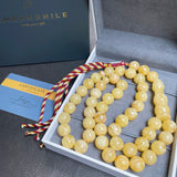 Vintage Amber Misbaha Tasbih Islamic Prayer Beads 12.5mm 69g