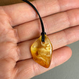 Vintage Natural Amber Pendant Authentic Baltic Gemstone 2.5g Gift