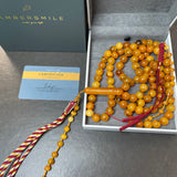 The One Million Antiq Amber Misbaha Tasbih Islamic 100 Beads 10.5mm 79.6g