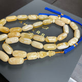 Natural Royal White Amber Misbaha Tasbih 33 Beads | 8x17mm | 27g