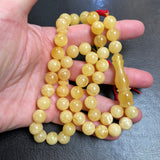 Handmade Natural Amber Misbaha Tasbih Islamic Prayer Beads 10.5mm 35.5g