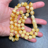 Exclusive Natural Amber Misbaha Tasbih Islamic Prayer Beads 10.5mm 36.4g