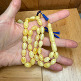 Authentic Premium Baltic Amber Tasbih Misbaha تسبيح Rosary Gift8mm x 13mm 22g