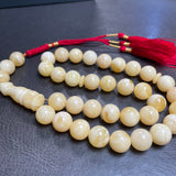 Tiger Natural Amber Misbaha Tasbih Islamic Prayer Beads 12.3mm 42.6g