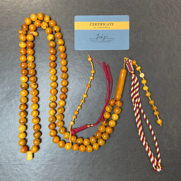 المليون انتيك مصباحة تسبيح اسلامي 100 خرزة 10.5 ملم 79.6 جرام