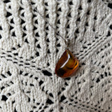 Natural Amber Pendant 925 Sterling Silver Made in Eu Baltic Gemstone 2.5g Gift