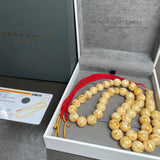 Handmade Honey Amber Misbaha 11mm 38,97g 45 beads LAB certificate