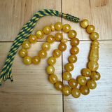 Handmade Antiq Amber Misbaha Tasbih Islamic Prayer Beads 12.2mm 44.5g