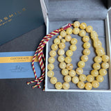 Vintage Amber Misbaha Tasbih Islamic Prayer Beads 12.5mm 69g