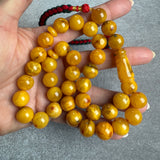 ANTIQ OLD AMBER MISBAHA 12.5mm 43.6g