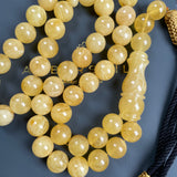 Natural Amber Misbaha Tasbih 45 Prayer Beads 13.2mm 69g