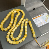 Honey Amber Misbaha Tasbih 66 Beads 8x10mm 38.1g Lab certificate