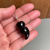 Amber Pendant 925 Sterling Silver Made in Eu Baltic Natural Gemstone 4.5 Gift