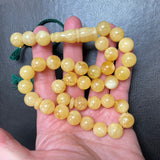 Handmade Natural Amber Misbaha Tasbih Islamic Prayer Beads 11.7mm 36.3g