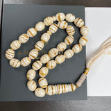 White Kahraman Misbaha Tasbih | 60g | 12.5×15mm |