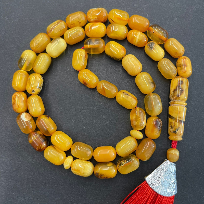 ANTIQUE AMBER ROSARY 8,1x11,8mm [0103665]