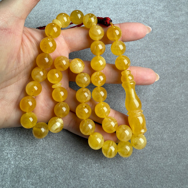 YELLOW AMBER MISBAHA 12.5mm 46g