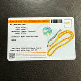 Honey Amber Misbaha 57 Beads 13mm 87.9g LAB certificate