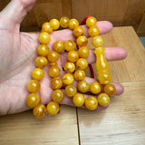 Handmade Antiq Amber Misbaha Tasbih Islamic Prayer Beads 12.5mm 49g
