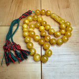 Handmade Antiq Amber Misbaha Tasbih Islamic Prayer Beads 12.2mm 44g