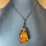 Vintage Natural Amber Pendant Authentic Baltic Gemstone 5.5g Gift