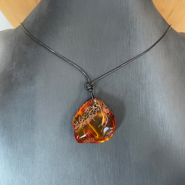 Vintage Natural Amber Pendant Authentic Baltic Gemstone 6 g Gift