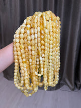 YELLOW AMBER MISBAHA OLIVE 9-14mm