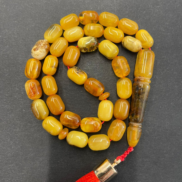 ANTIQUE AMBER ROSARY  6mm [0103715]