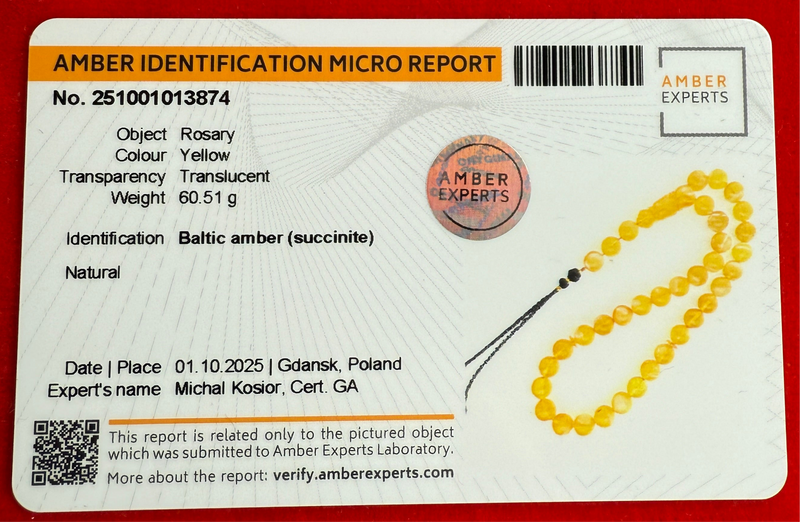 Luxury Natural Baltic Amber Tasbih Misbaha تسبيح Islamic 13.7mm 60.7g