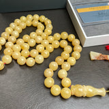 Natural Amber Misbaha Tasbih Prayer Beads 12mm 74g 66beads