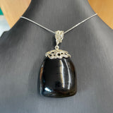 Natural Amber Pendant 925 Sterling Silver Made in Eu Baltic Gemstone 19g