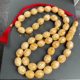 Handmade Honey Amber Misbaha 11x13mm 46.3g 45 beads LAB certificate