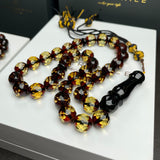 Black Diamond Amber Misbaha 10mm 30.5g and GIFT bracelet